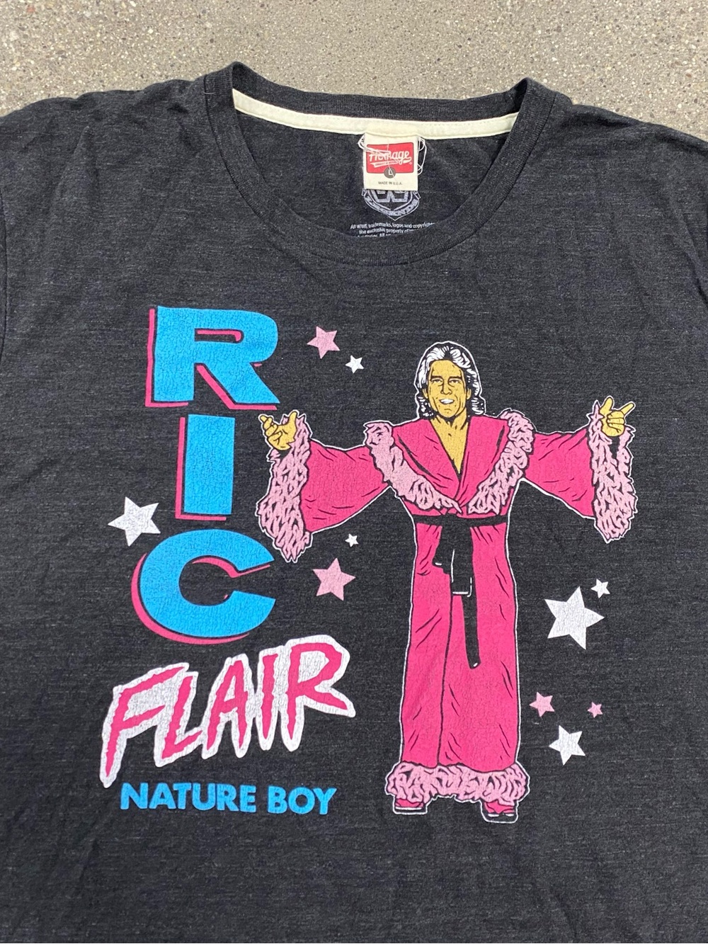 Vintage RARE WWE Legends/Homage Throwback Ric Flair Shirt size Large